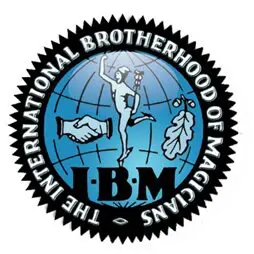 The international brotherhood of magicians logo.